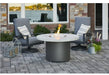 The Outdoor Greatroom Fire Pit Table The Outdoor Greatroom - White Onyx Beacon Round Gas Fire Pit Table - BC-20-WO