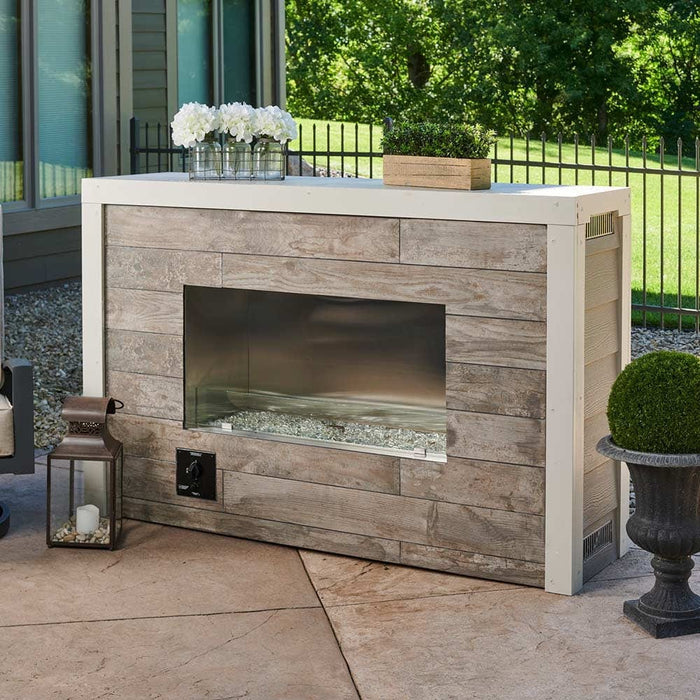 The Outdoor Greatroom Outdoor Fireplace The Outdoor Greatroom - 40" Linear Ready-to-Finish Single-Sided Gas Fireplace with Direct Spark Ignition - RLFP-40DNG