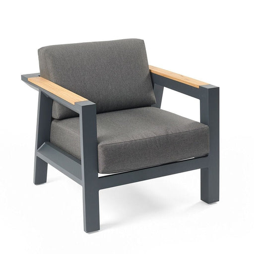 The Outdoor Greatroom Outdoor Furniture The Outdoor Greatroom - Darien Teak Chat Chairs - Set of 2 - DAR-CH