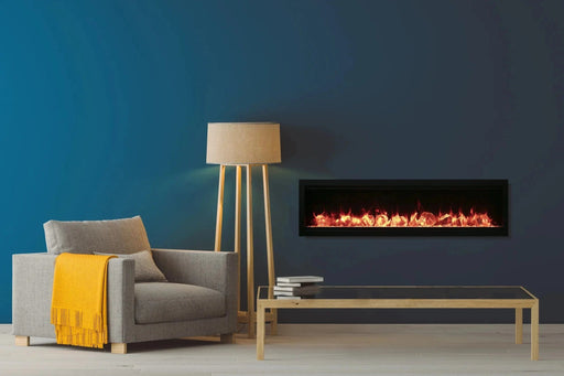 Amantii Electric Fireplace Amantii Symmetry Smart Indoor / Outdoor Built In Electric Fireplace