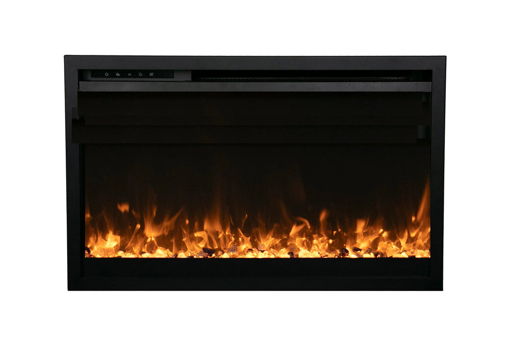 Amantii Electric Fireplace Amantii - Traditional Xtra Slim Smart Built-in/Wall Mounted Electric Fireplace