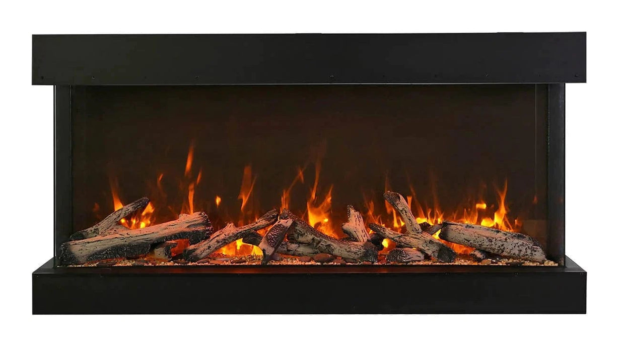 Amantii Electric Fireplace Amantii - True View Extra Tall & Extra Long Smart Indoor / Outdoor 3 Sided Built-in Electric Fireplace