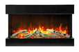 Amantii Electric Fireplace Amantii - True View Slim Smart Indoor / Outdoor 3 Sided Built-in Electric Fireplace