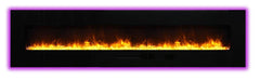 Amantii Electric Fireplace Amantii - WM-FM-88-10023-BG - Wall Mount or Flush Mount Electric Fireplace with Glass Surround
