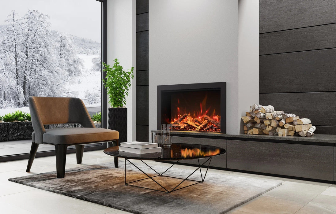 Amantii Electric Fireplace Insert Amantii - Traditional Smart Indoor / Outdoor Electric Fireplace Insert
