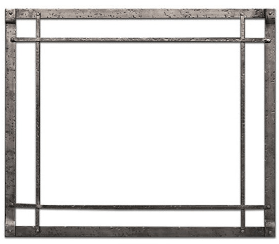 American Hearth Frame American Hearth - Forged Iron Inset, Rectangle, Black - DFF30CBL