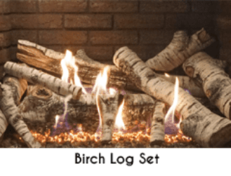 American Hearth Gas Log Set American Hearth - Log Set, 10-pc., Burncrete, Birch - LS40CBB