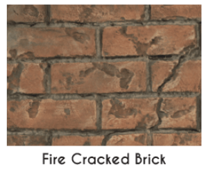 American Hearth Liner American Hearth - Liner, Cracked Red Fire Brick - DVP40PSFB