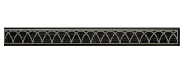 American Hearth Louvers American Hearth - Louvers, Hammered Pewter, Arch - DVG2AHP