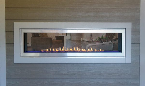 American Hearth Vent Free Fireplace American Hearth - Boulevard Vent-Free Fireplace, Linear See-Through 60 Nat