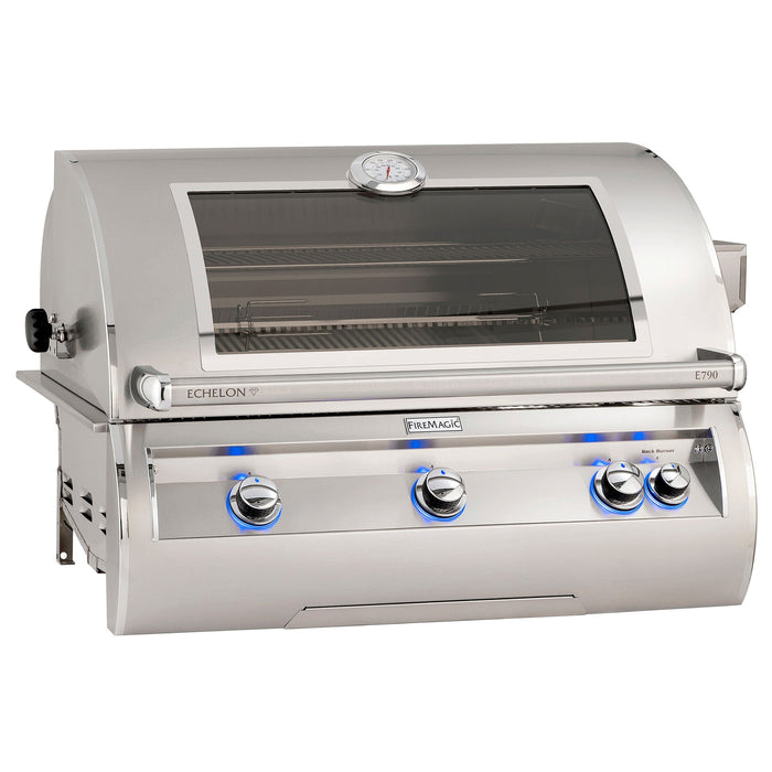 Fire Magic Built-In Grill With Window / Liquid Propane Fire Magic - Echelon E790i Built-In Grill 36" With Analog Thermometer - Natural Gas / Liquid Propane