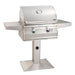 Fire Magic Post Mount Grill Fire Magic - Choice C430s Patio Post Mount Grill 24" with Analog Thermometer and 1-Hour Timer on Post