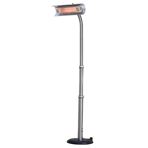 Fire Sense Electric Patio Heaters Fire Sense - Stainless Steel Telescoping Offset Pole Mounted Infrared Patio Heater