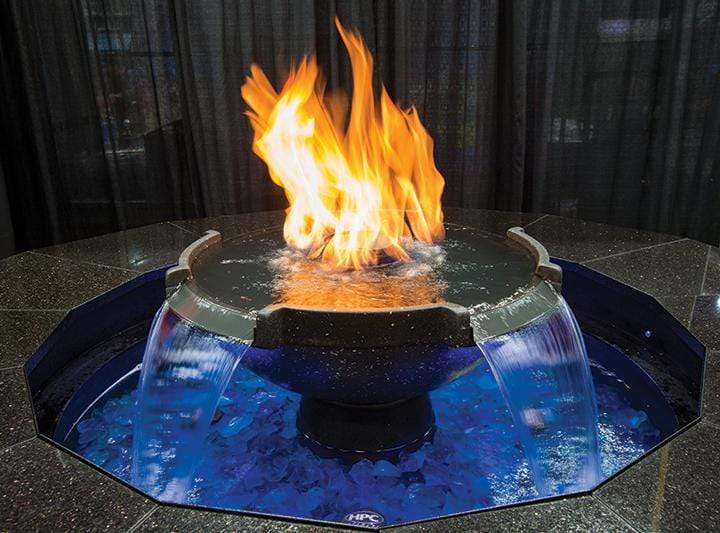 HPC Fire On Water Bowls HPC H2Onfire Water & Fire Feature Insert Electronic Ignition