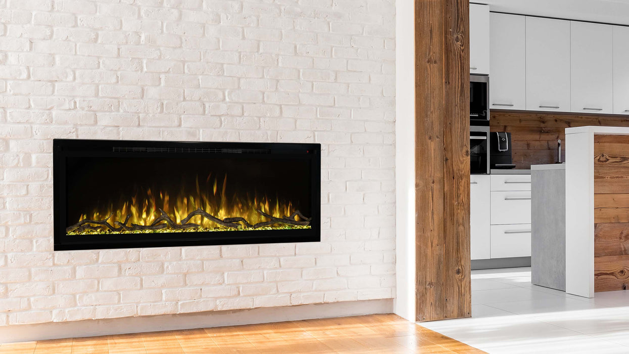 Modern Flames Electric Fireplace ModernFlames - 50" - 100" Spectrum Slimline Ultra-Slim Recessed/ Built-in/ Wall Mount Electric Fireplace - Touch Screen Controls - Simplest Installation
