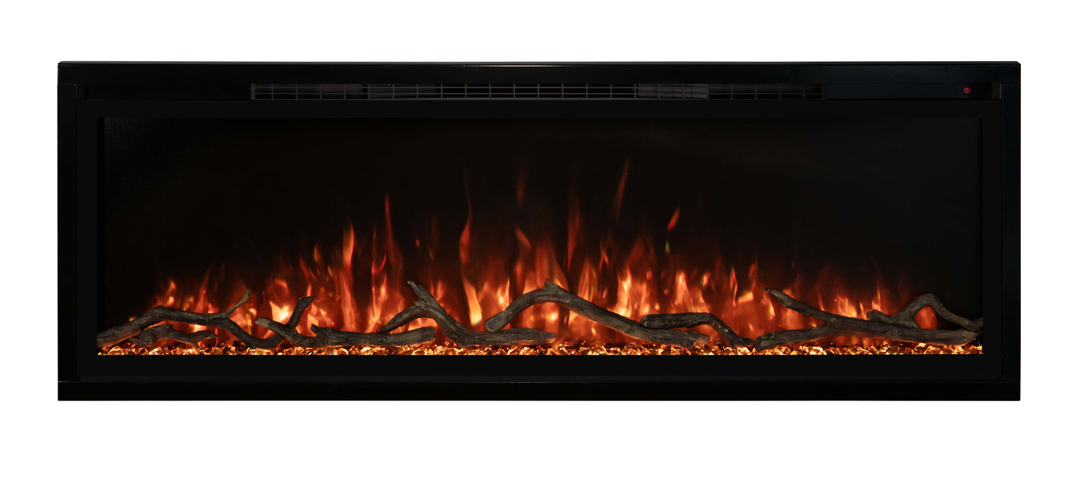 Modern Flames Electric Fireplace ModernFlames - 50" - 100" Spectrum Slimline Ultra-Slim Recessed/ Built-in/ Wall Mount Electric Fireplace - Touch Screen Controls - Simplest Installation