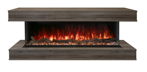 Modern Flames Wall Mount Cabinet Modern Flames - Driftwood Grey Wall Mount Cabinet For Landscape Pro Multi LPM-6816 Electric Fireplace