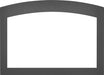 Napoleon Faceplate Napoleon Small Arched 4 Sided Faceplate - Gun Metal (for use with 3 sided backerplate) For Oakville Series™ - GDIX4N