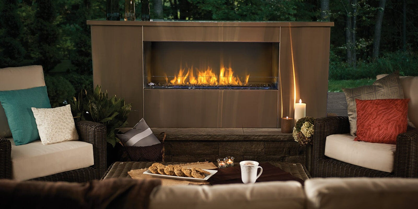Napoleon Outdoor Fireplace Napoleon Galaxy™ Series Outdoor Fireplace, Single Sided, Electronic Ignition - Natural Gas / Liquid Propane