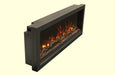 Remii Electric Fireplace 88″ Black Semi-Flush Mount Surround by Remii