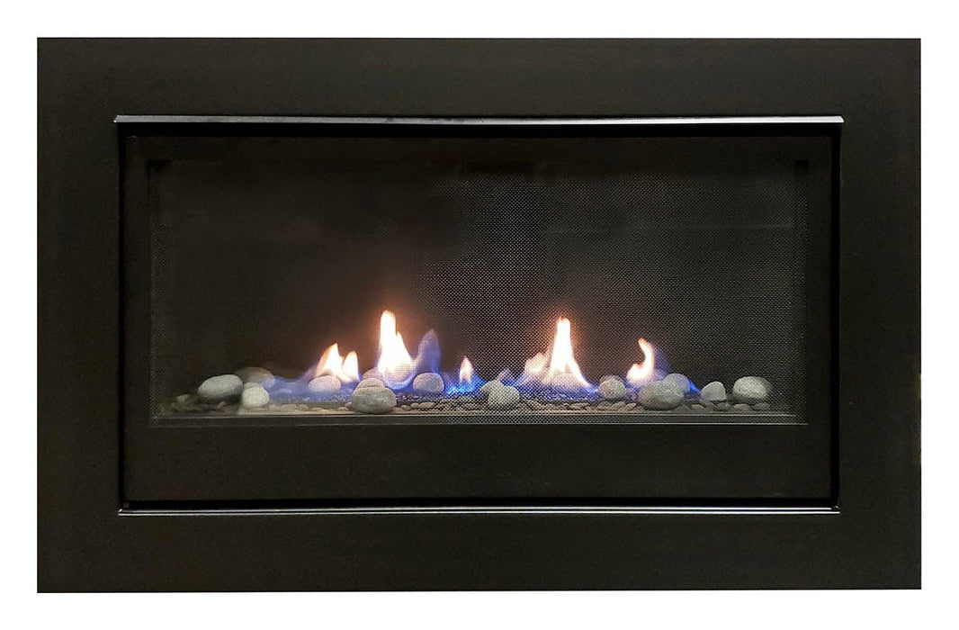 Sierra Flame Gas Fireplace Sierra Flame - Boston - 36 - Builders Linear Gas Fireplace - NG