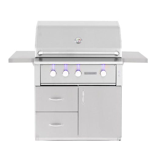 Summerset Freestanding Grill Summerset - Alturi 36" Freestanding BBQ Grill - NG/LP - 304 Stainless Steel - 26,000 BTUs each - Designed to Fit BBQ Island
