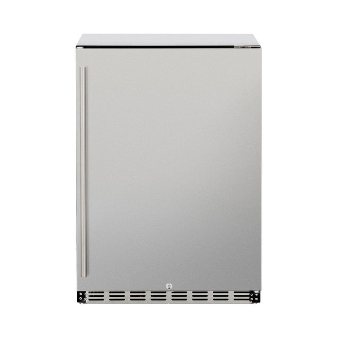 Summerset Refrigerator Summerset - Outdoor Kitchen 24" 5.3c Deluxe Rated Refrigerator - 304 Stainless Steel
