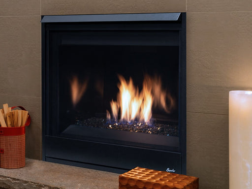 Superior Direct-Vent Fireplace Superior - DRC3040 40" Contemporary Direct Vent, Elec, Top/Rear - Natural Gas - DRC3040DEN-B