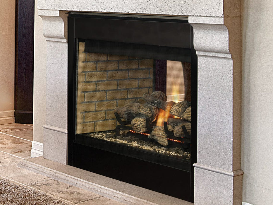 Superior Direct-Vent Fireplace Superior - DRT40PF 40" Direct Vent, Peninsula, Electric Ignition - Natural Gas - DRT40PFDEN
