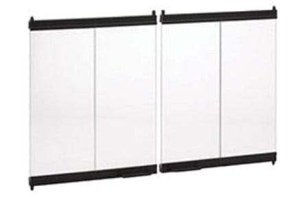 Superior Glass Door Superior - 48" Masonry Ceramic Glass Bi-Fold Door, Ebony - BDMO48EA