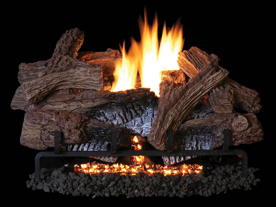 Superior Vent-Free Logs Superior - Triple-Flame 24" Wild Timber Logs, Concrete - LTF24WT