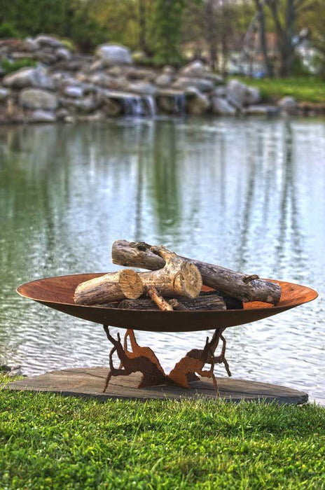 The Fire Pit Gallery Fire Bowl The Fire Pit Gallery - Earth & Sky 53 inch Sculptural Firebowl Craggy Tree Base