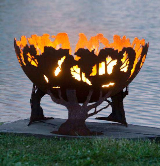 The Fire Pit Gallery Fire Bowl The Fire Pit Gallery - Forest Fire Wood Burning Fire Bowl