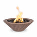 The Outdoor Plus Fire Bowl 24" GFRC Wood Grain / Match Lit Cazo Commercial Grade CSA Certified Fire Bowl