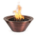 The Outdoor Plus Fire Bowl 24" Hammered Patina Copper / Match Lit Cazo Commercial Grade CSA Certified Fire Bowl