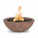 The Outdoor Plus Fire Bowl 27" GFRC Wood Grain / Match Lit Sedona Commercial Grade CSA Certified Fire Bowl