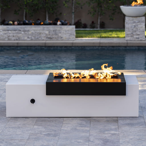 The Outdoor Plus Fire Pit Rectangular Moonstone Fire Pit  -  Commercial Grade & CSA Certified