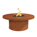 The Outdoor Plus Fire Table Corten Steel / 36" D x 20" H / Match Lit Mabel Round Fire Table -  Commercial Grade & CSA Certified