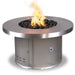 The Outdoor Plus Fire Table Stainless Steel / 36" D x 20" H / Match Lit Mabel Round Fire Table -  Commercial Grade & CSA Certified