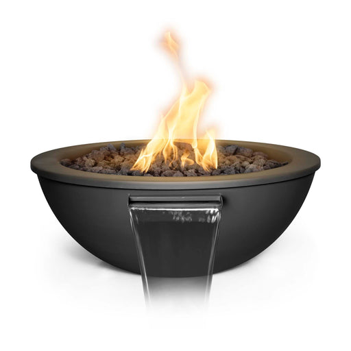 The Outdoor Plus Fire & Water Bowl 27" Metal Powder Coat / Match Lit Sedona Commercial Grade CSA Certified Fire & Water Bowl