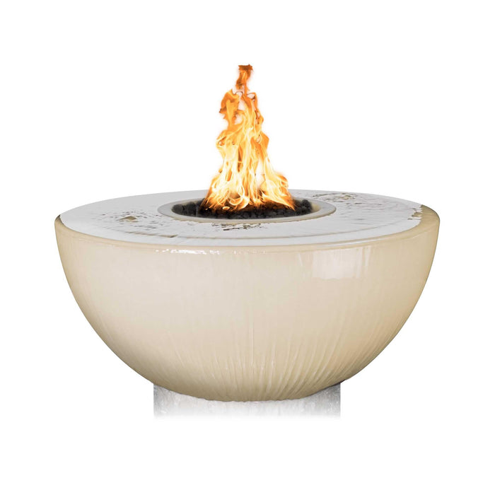 The Outdoor Plus Fire & Water Bowl 38" Sedona GFRC Concrete Fire & Water Bowl - 360° Spill