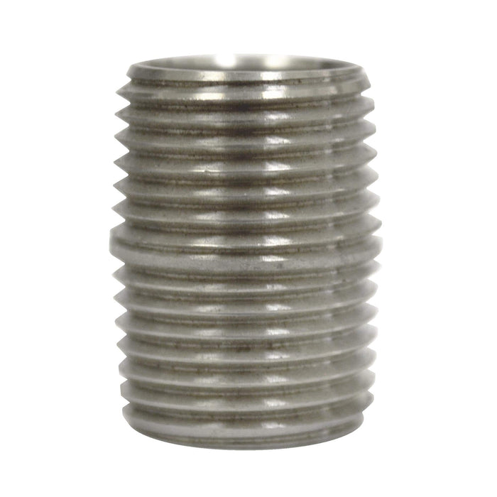 The Outdoor Plus Fittings & Components 1/2” Closed Nipple - Stainless Steel Fitting - The Outdoor Plus
