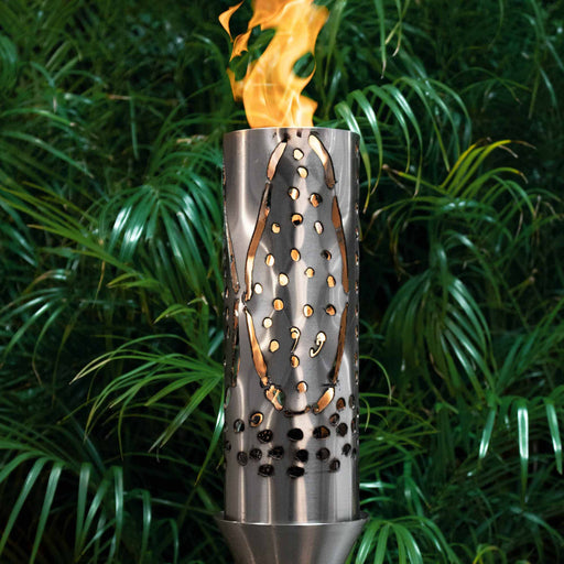 The Outdoor Plus Gas Torch Coral Torch with Original TOP Torch Base - Stainless Steel - The Outdoor Plus