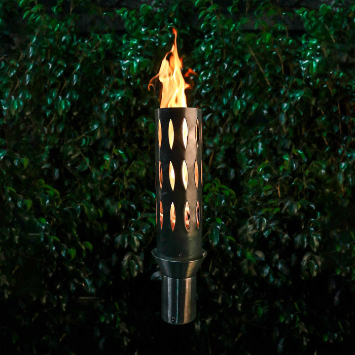 The Outdoor Plus Gas Torch Ellipse Torch with TOP-LITE Torch Base - Stainless Steel - The Outdoor Plus