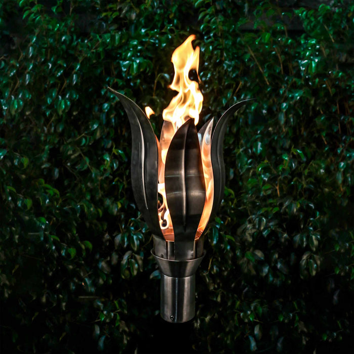 The Outdoor Plus Gas Torch Flower Torch with TOP-LITE Torch Base - Stainless Steel - The Outdoor Plus