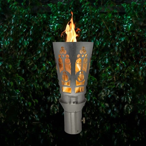 The Outdoor Plus Gas Torch Mosaic Torch Head - Wide - Top Lite - The Outdoor Plus