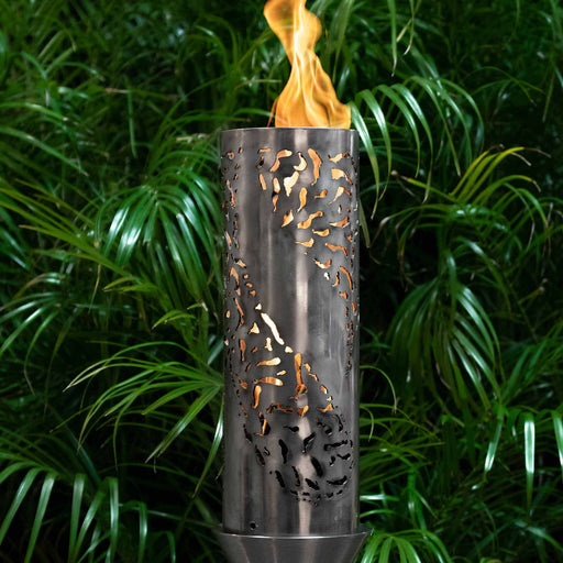 The Outdoor Plus Gas Torch Tiki Torch with Original TOP Torch Base - Stainless Steel - The Outdoor Plus
