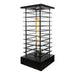 The Outdoor Plus Metal Fire Tower 28" Square High-Rise Fire Tower - Powder Coated Metal - Match Lit or Electronic Ignition - Natural Gas / Liquid Propane - The Outdoor Plus