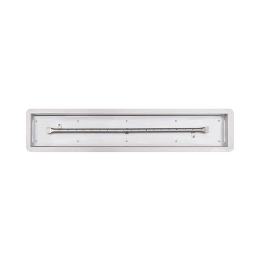 The Outdoor Plus Pan & Burner Kit Rectangular Drop-in Pan & Linear Stainless Steel Burner - Match Lit, Spark or Electronic Ignition - The Outdoor Plus
