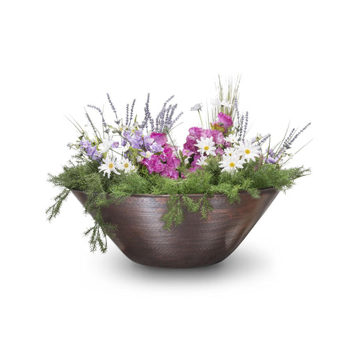 The Outdoor Plus Planter Bowl 31" Remi Hammered Copper Planter Bowl